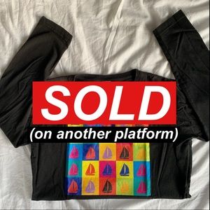 vintage pop art-style long sleeve tee